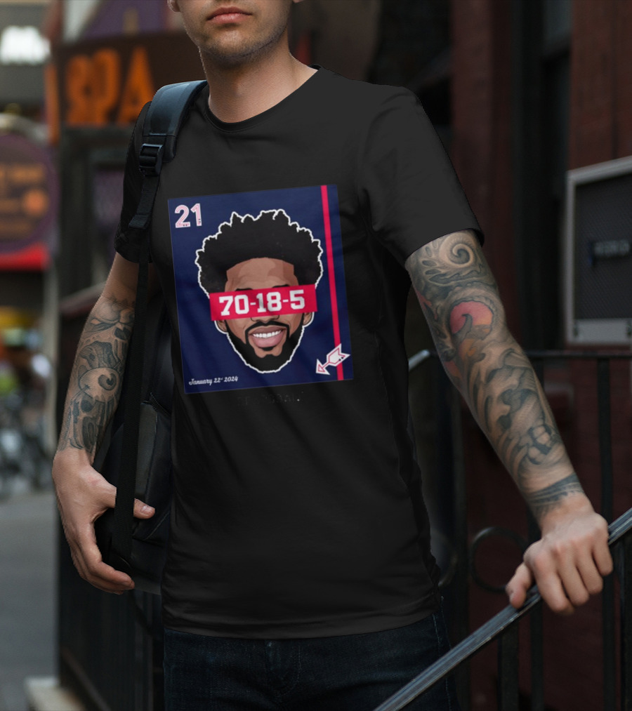 Joel Embiid 70-18-5 Dearbball January 22 T-Shirt