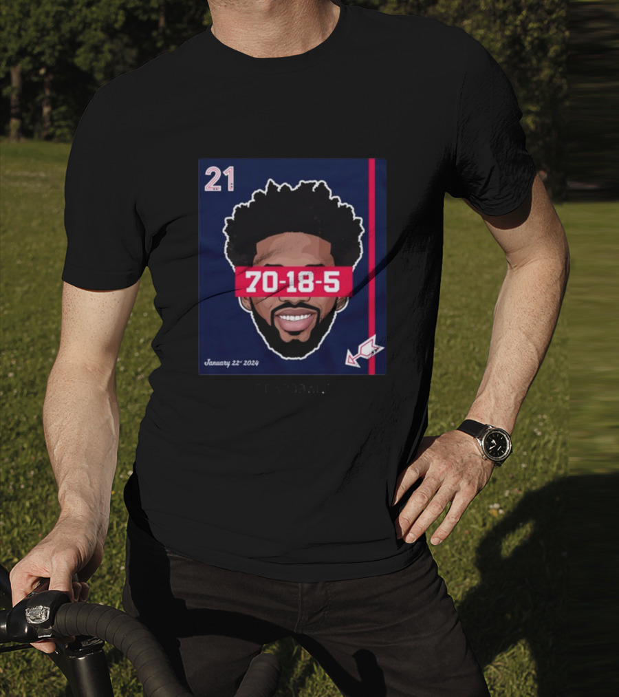 Joel Embiid 70-18-5 Dearbball January 22 T-Shirt