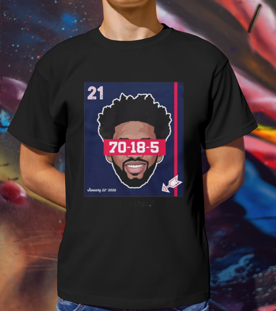 Joel Embiid 70-18-5 Dearbball January 22 T-Shirt