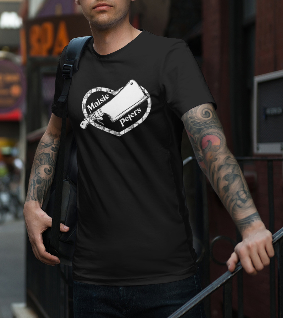 Maisie Peters Cleaver Heart Motif T-Shirt