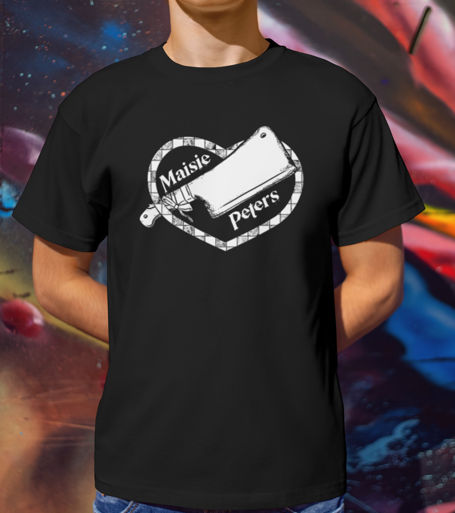 Maisie Peters Cleaver Heart Motif T-Shirt