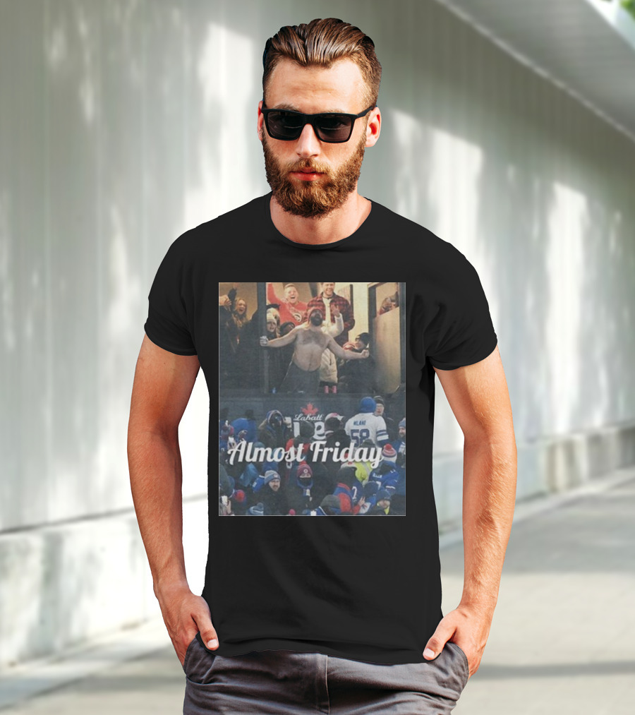 Almost Friday Kelce Labatt Beer Football T-Shirt