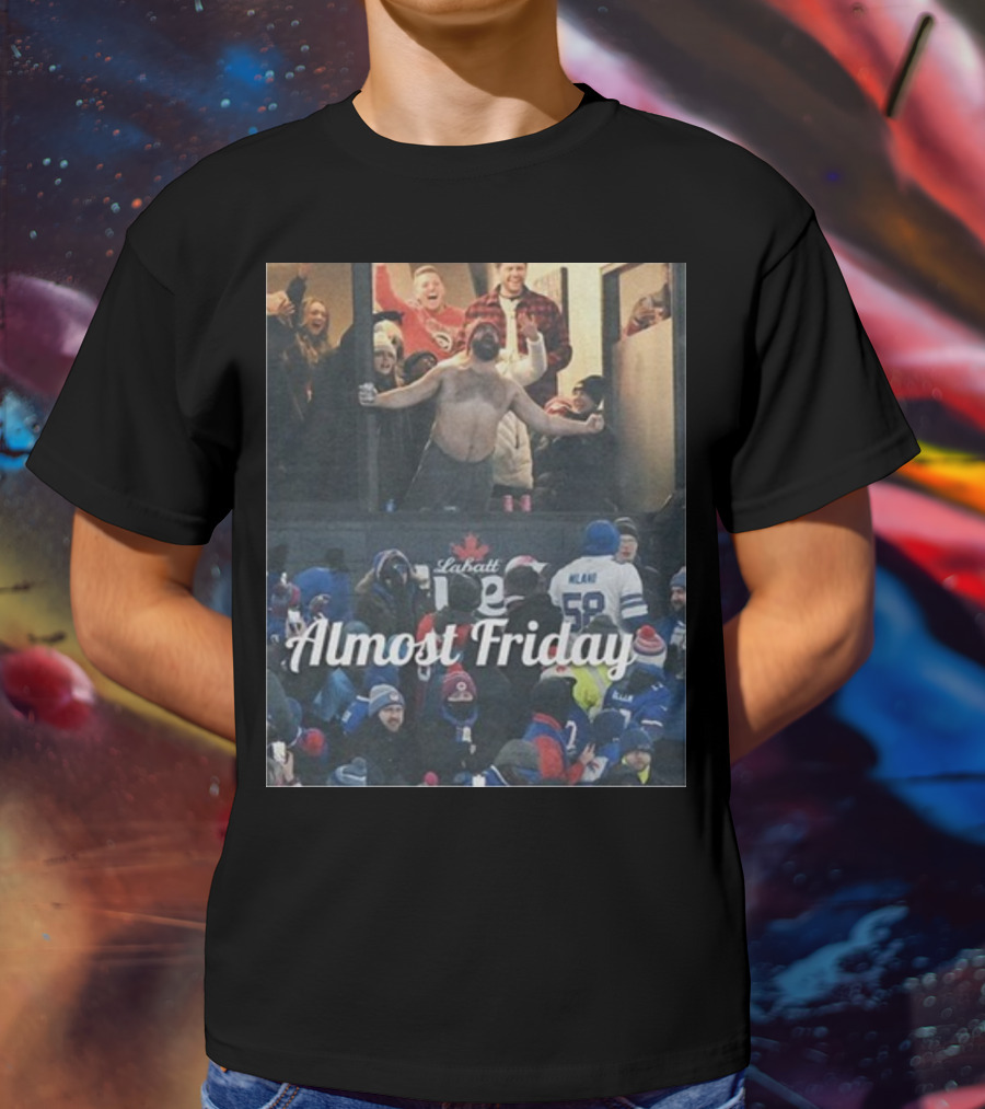 Almost Friday Kelce Labatt Beer Football T-Shirt