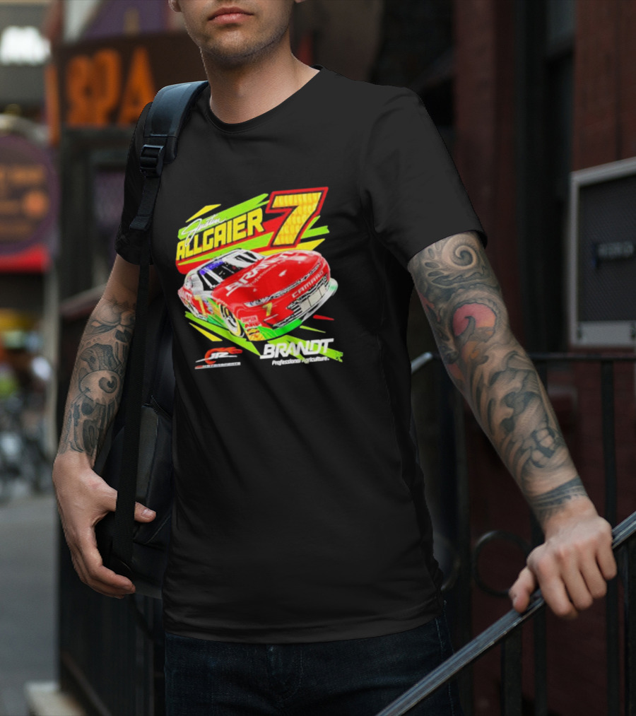 Justin Allgaier 7 JR Motorsports Brandt Camaro Racing Car T-Shirt