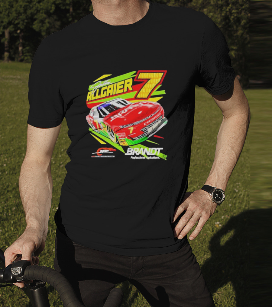 Justin Allgaier 7 JR Motorsports Brandt Camaro Racing Car T-Shirt