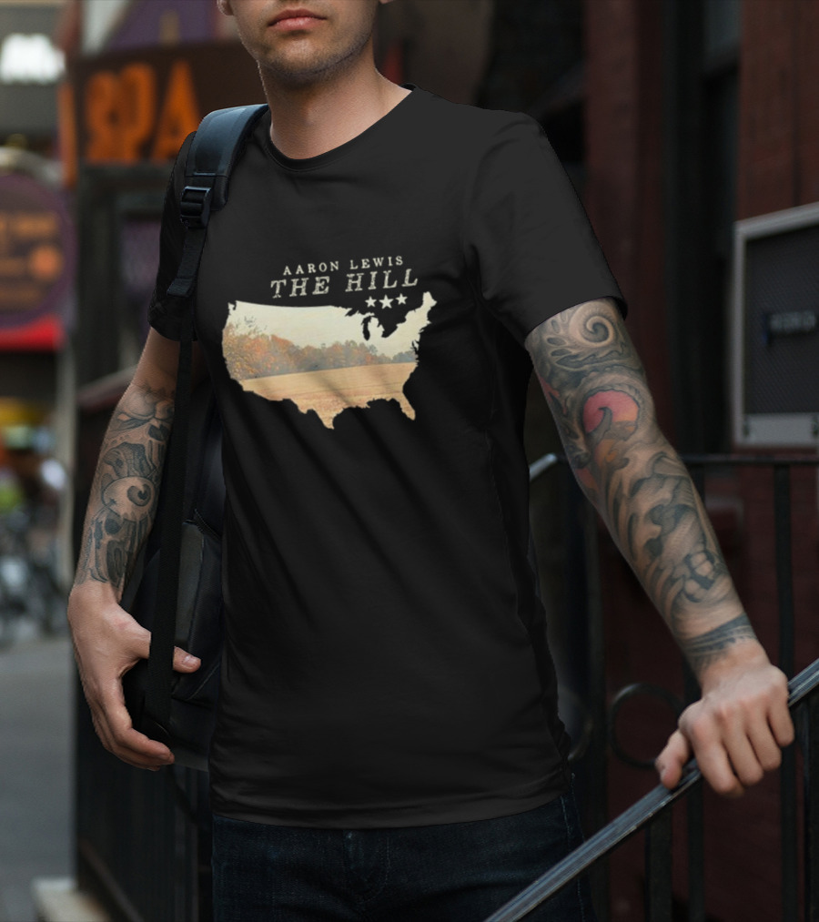 Aaron Lewis The Hill USA Landscape Stars T-Shirt
