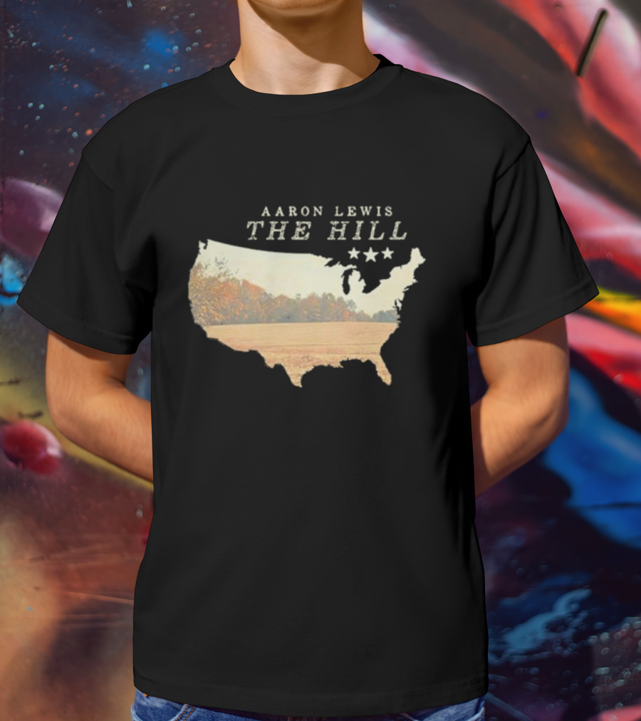 Aaron Lewis The Hill USA Landscape Stars T-Shirt