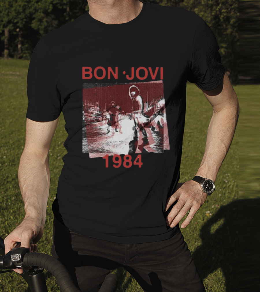 Bon Jovi Streets 1984 Urban Scene T-Shirt