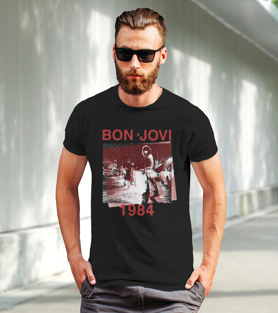Bon Jovi Streets 1984 Urban Scene T-Shirt