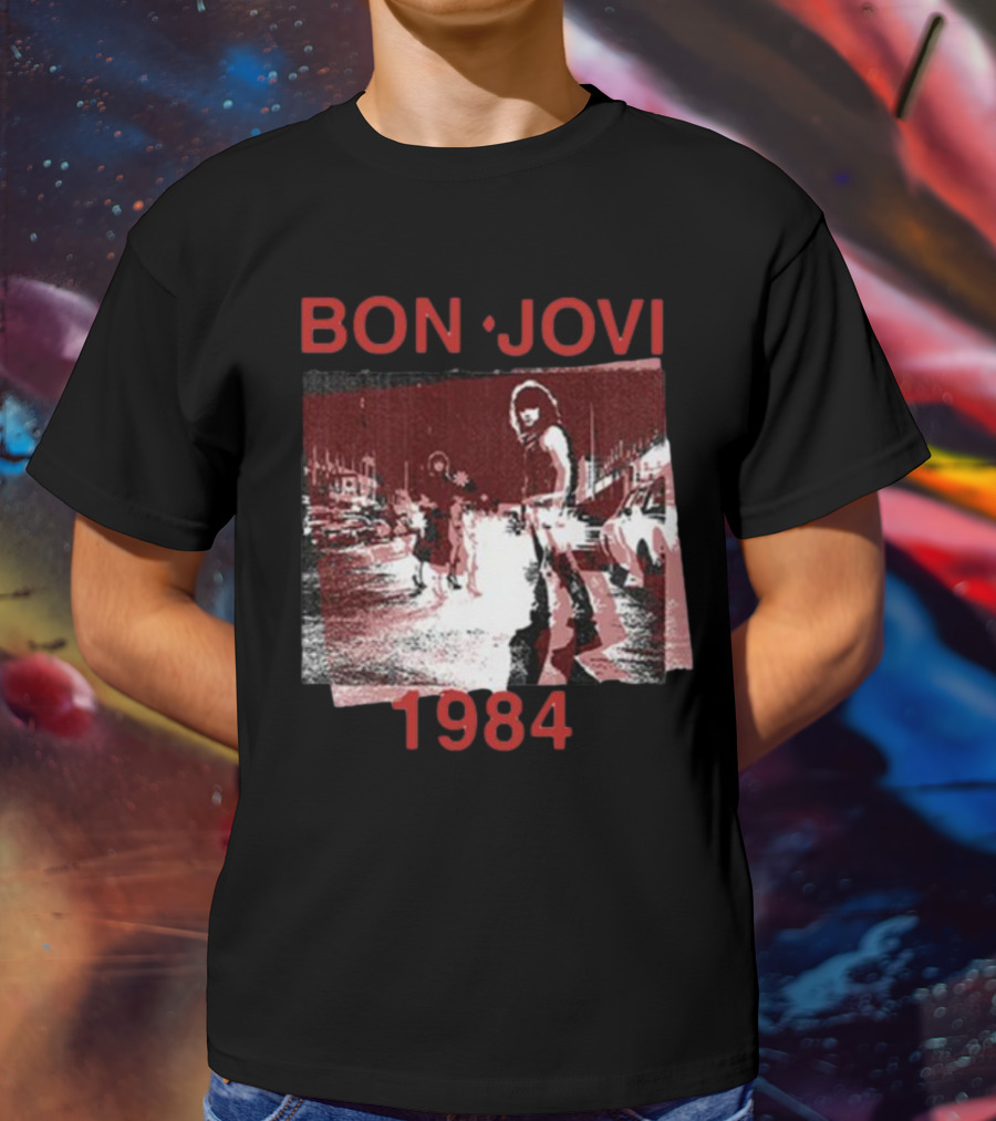 Bon Jovi Streets 1984 Urban Scene T-Shirt