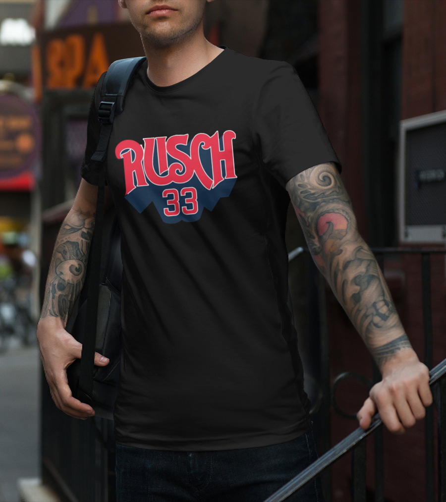 Obviousshirts Rusch 33 Vintage Style Sports T-Shirt