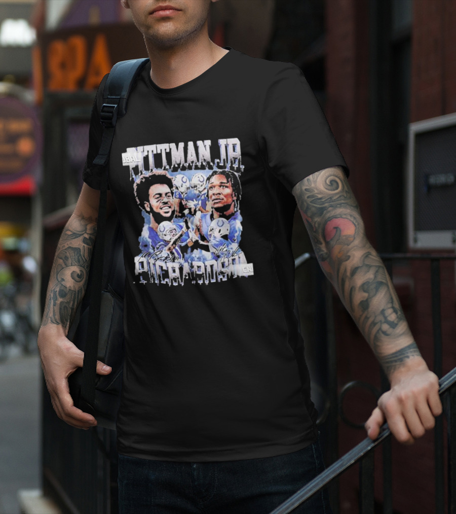 Pittman Jr Anthony Richardson Football Players Indianapolis Colts T-Shirt