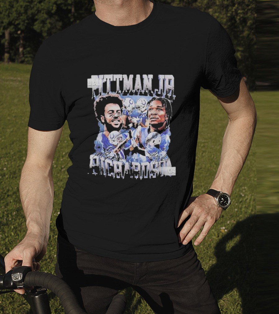 Pittman Jr Anthony Richardson Football Players Indianapolis Colts T-Shirt