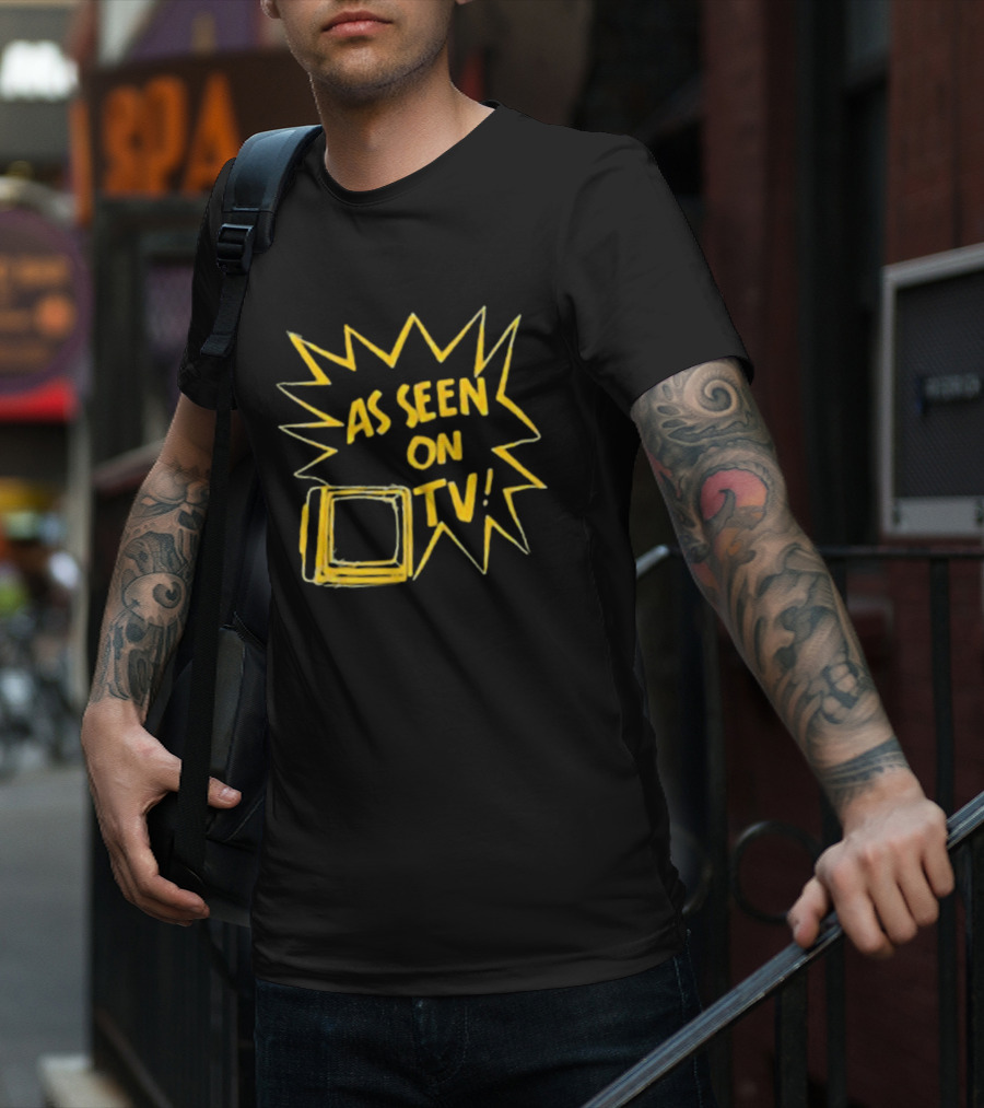 As Seen On TV Retro Style Burst With TV T-Shirt