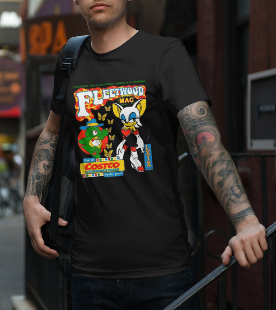 Fleetwood Mac Thunder Only Happens When It's Raining Live At Costco Kyoto Japan Lxixapparel T-Shirt