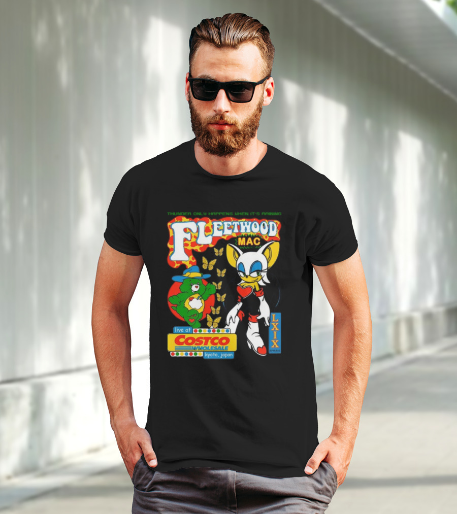 Fleetwood Mac Thunder Only Happens When It's Raining Live At Costco Kyoto Japan Lxixapparel T-Shirt