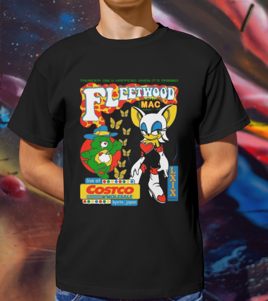 Fleetwood Mac Thunder Only Happens When It's Raining Live At Costco Kyoto Japan Lxixapparel T-Shirt