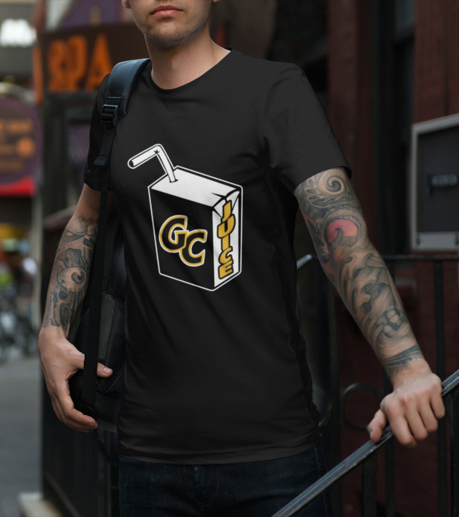 Braylon Mullins Wearing GC Juice Carton T-Shirt