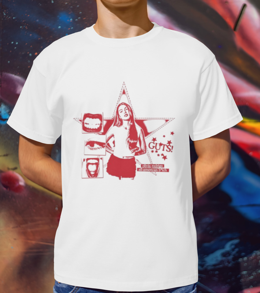 Guts Olivia Rodrigo All American Bich Star T-Shirt