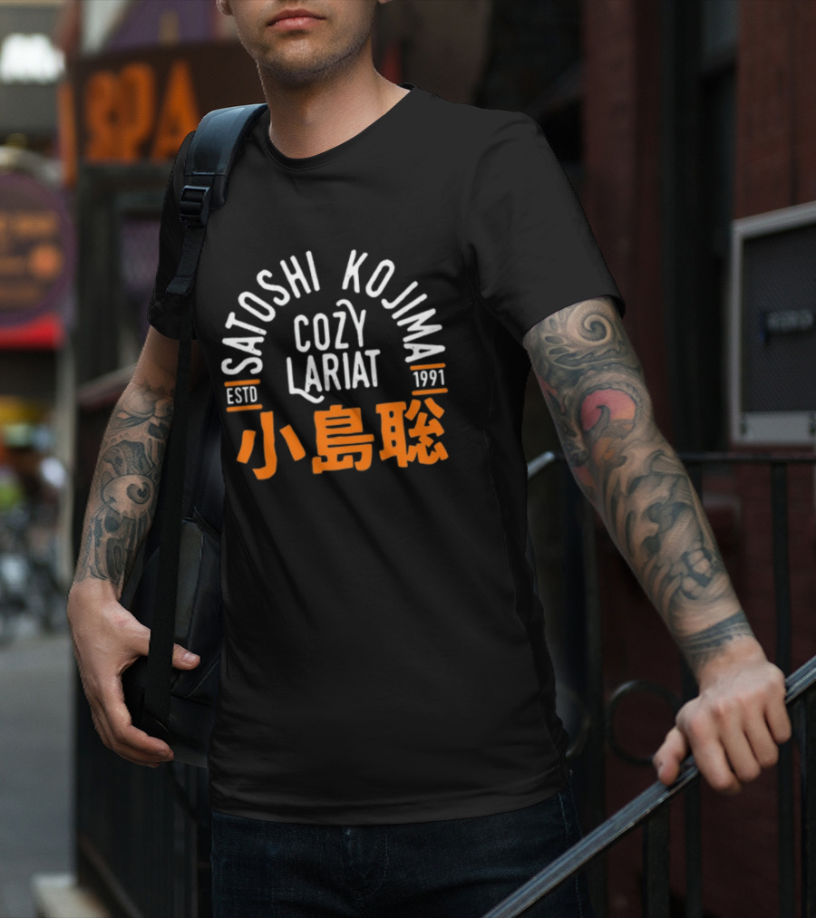 Satoshi Kojima Cozy Lariat Estd 1991 Small Island聰 T-Shirt