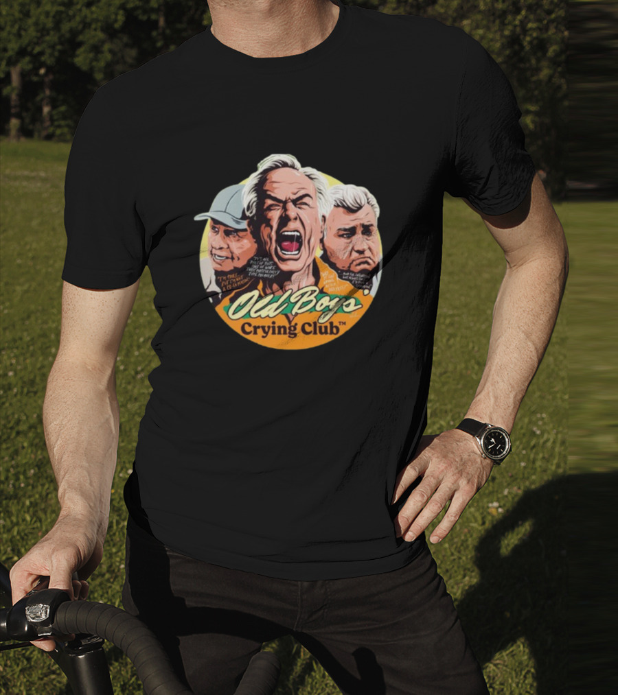 Old Boys’ Crying Club Grumpy Faces Comic Style Characters T-Shirt