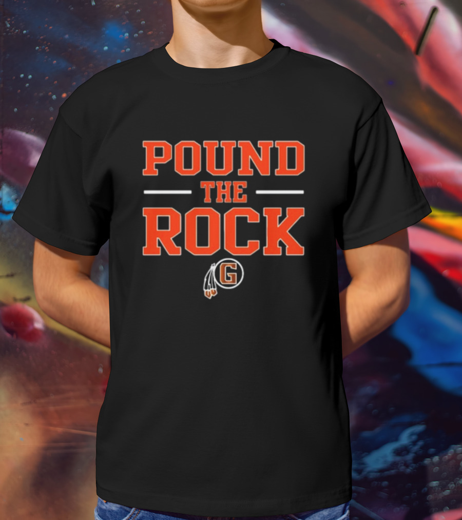 Pound The Rock Coach Norris Grafton Black Hawk Fb T-Shirt