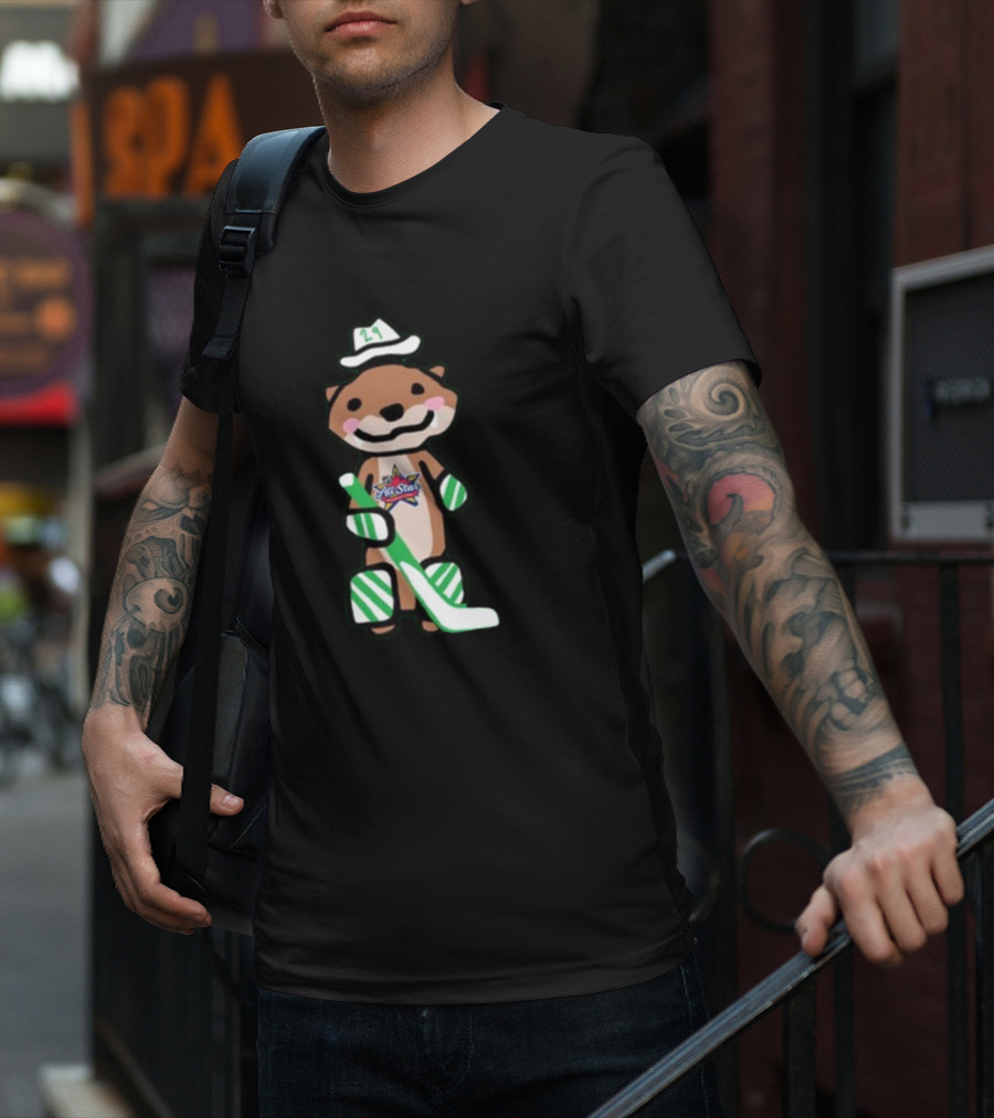 Dallas Stars Jake Otter 29 Hockey Mascot T-Shirt