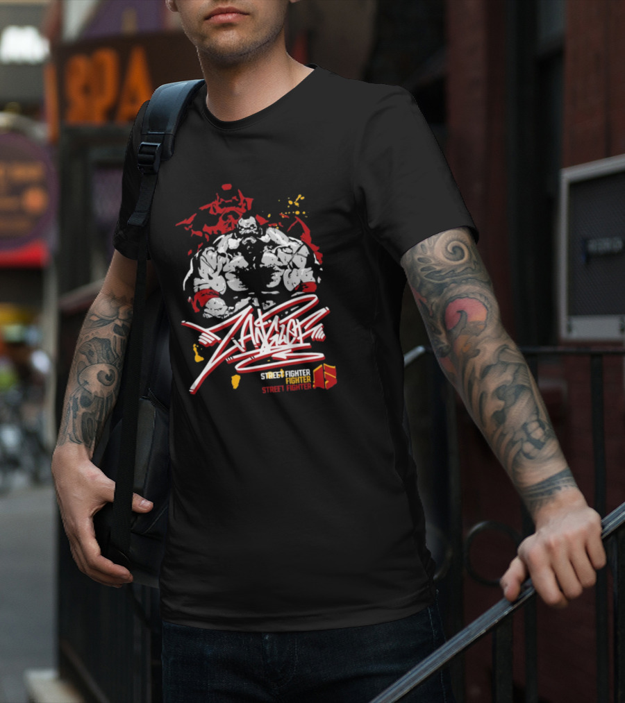 Street Fighter Capcom SF6 Zangief Nerds T-Shirt