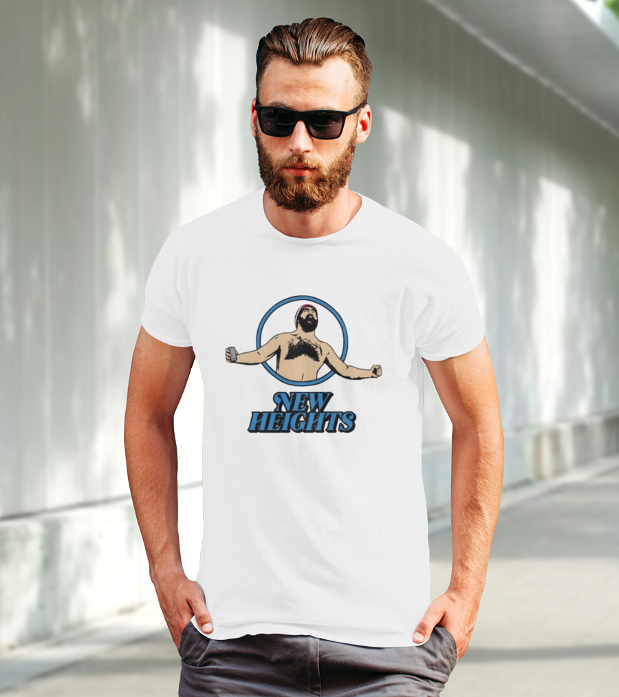 New Heights Jason Kelce Arm Raised Circle T-Shirt
