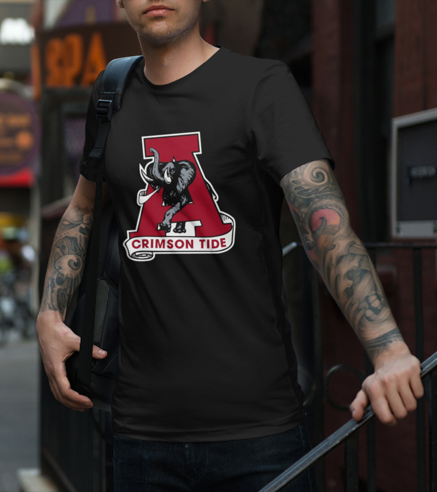 Jerret Mcelwain Alabama Crimson Tide Elephant T-Shirt