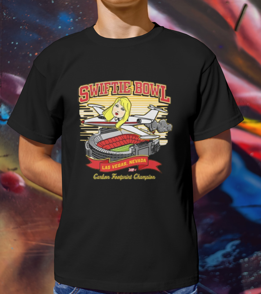Swiftie Bowl Las Vegas Carbon Footprint Champion T-Shirt
