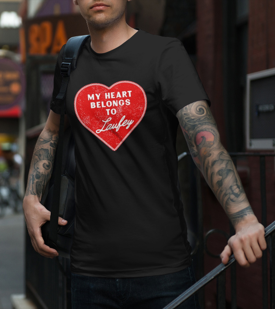 My Heart Belongs To Laufey Red Heart Love T-Shirt