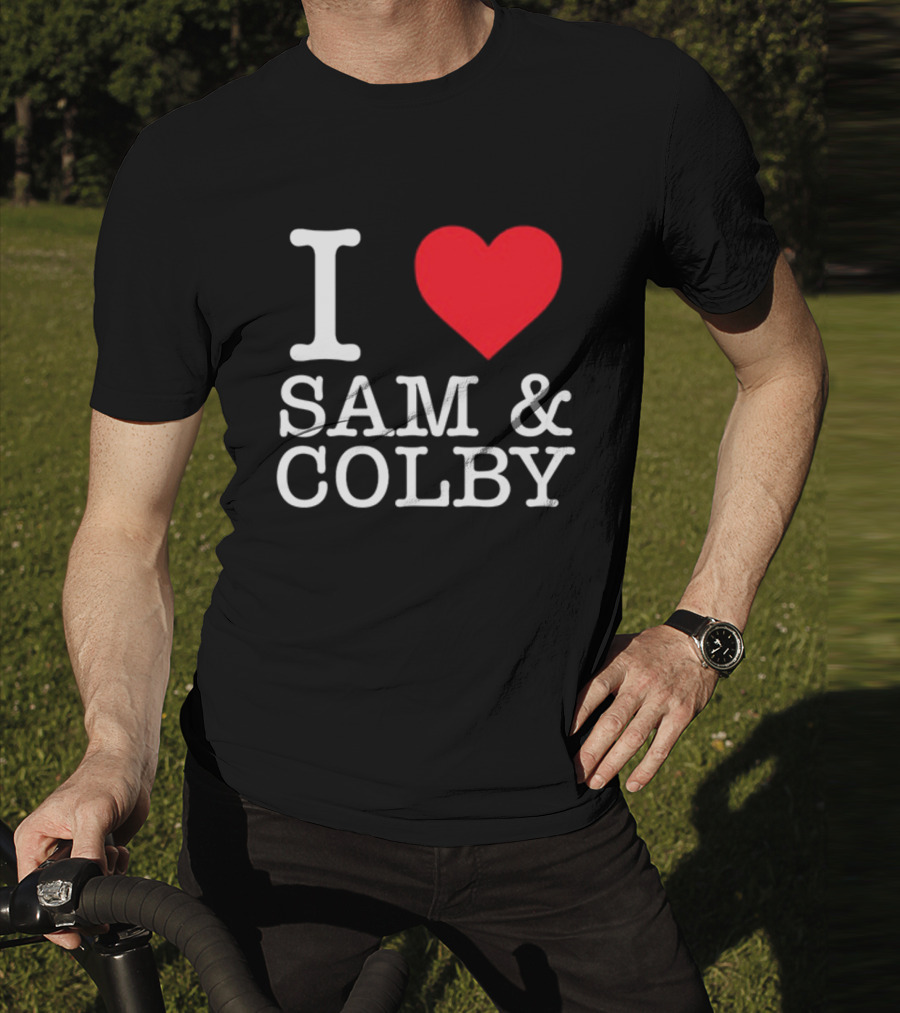Xplr Shop I Love Sam And Colby Heart T-Shirt