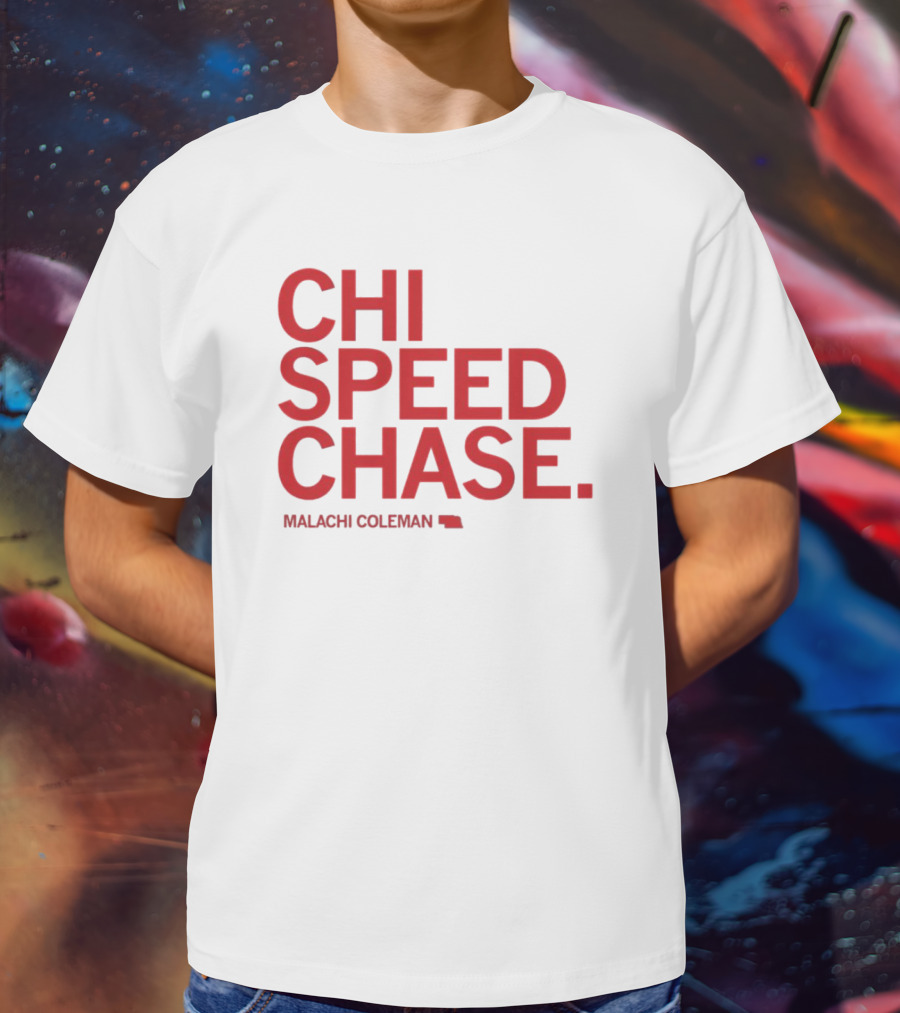 CHI SPEED CHASE Malachi Coleman Nebraska T-Shirt