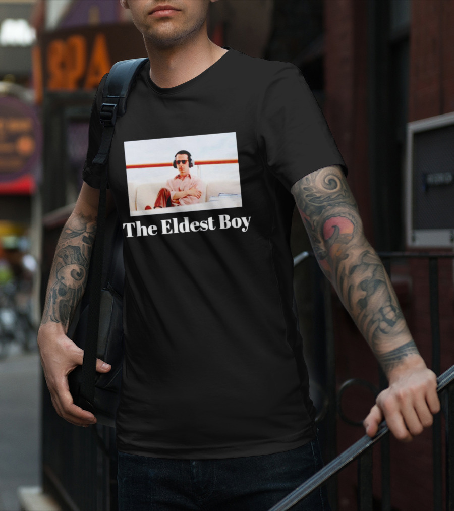 The Eldest Boy Headphones Sunglasses Relaxed Vibe T-Shirt