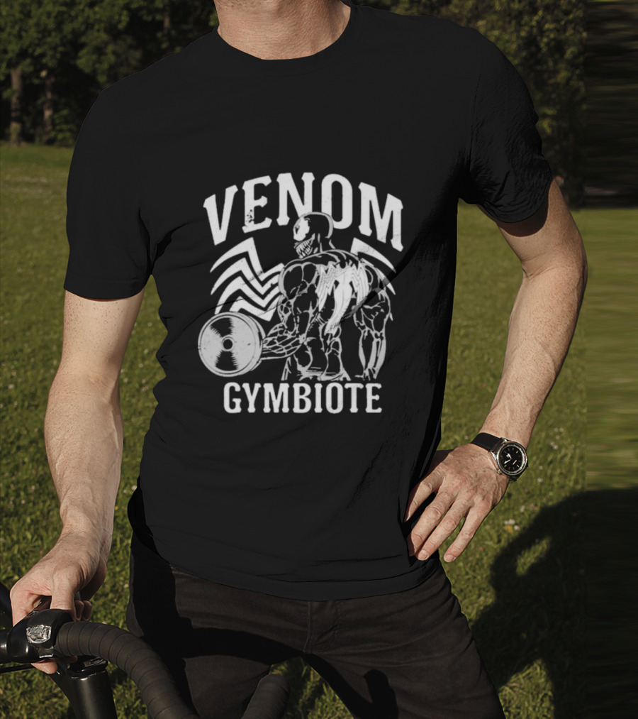 Venom Gymbiote Lifting Symbiote Fitness Motif T-Shirt