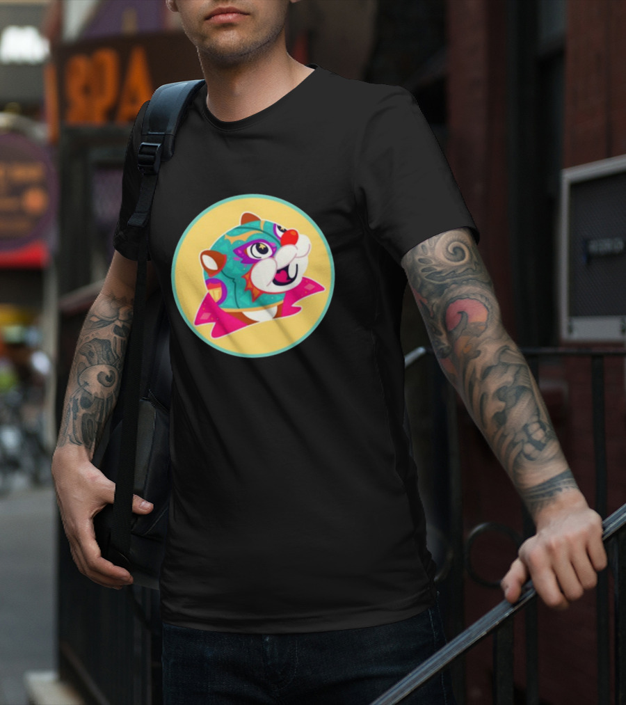 El Hijo Del Buc-Ees Luchador Beaver Mask T-Shirt