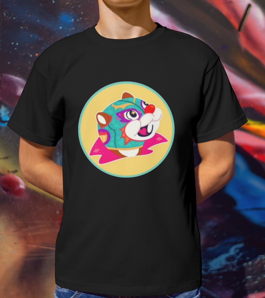 El Hijo Del Buc-Ees Luchador Beaver Mask T-Shirt