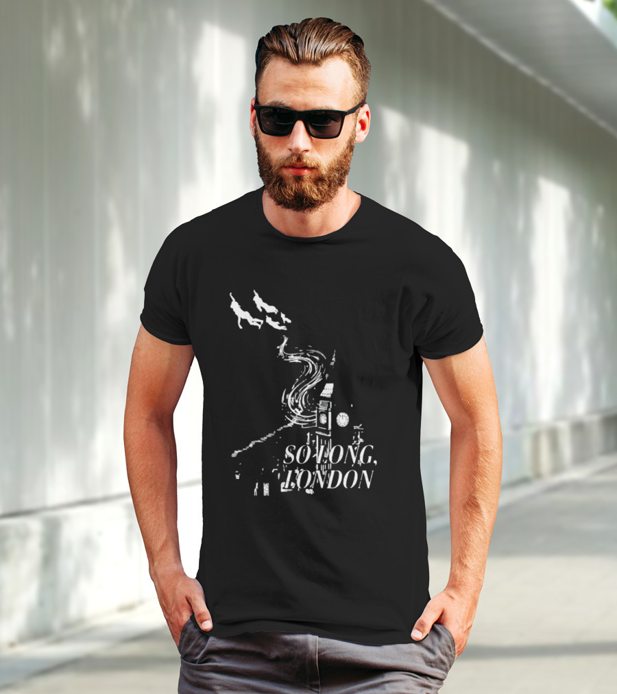So Long London Peter Pan Neverland Big Ben Flight T-Shirt