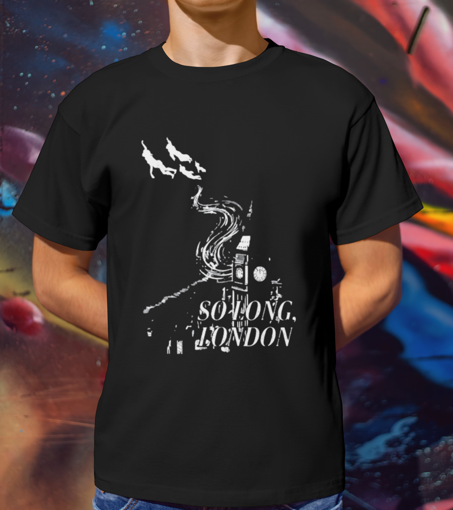 So Long London Peter Pan Neverland Big Ben Flight T-Shirt