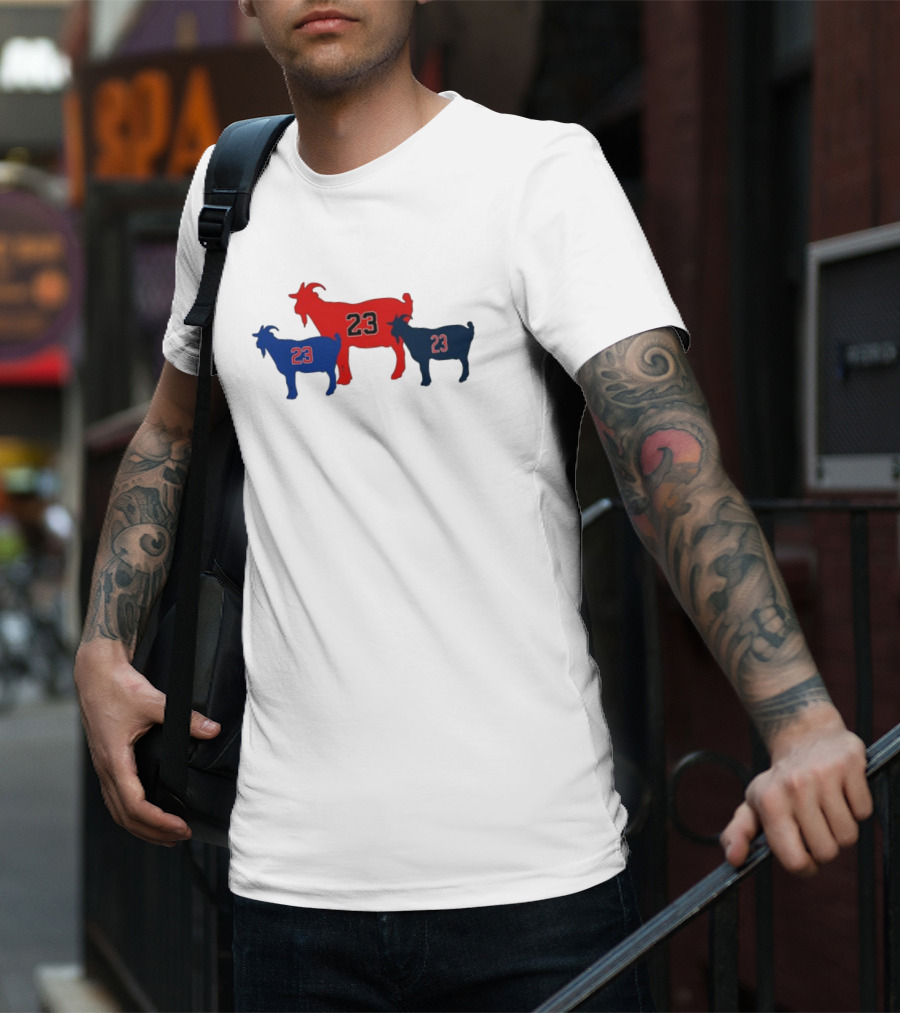Chicagoats 23 Basketball Goat Trio T-Shirt