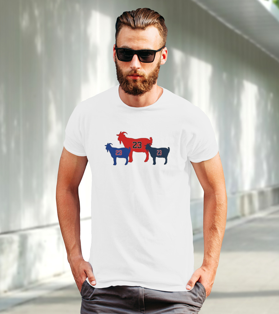 Chicagoats 23 Basketball Goat Trio T-Shirt