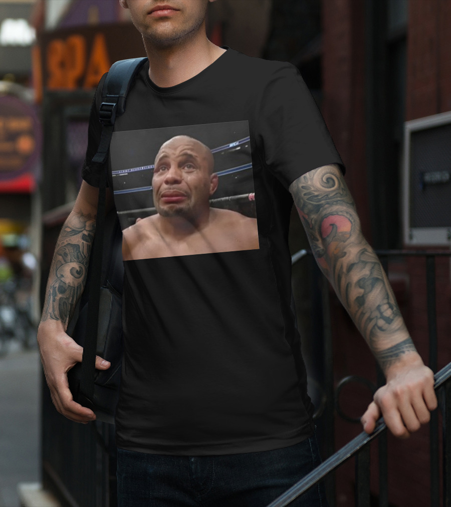 Crying DC Jon Jones Meme Reaction UFC Fight Face T-Shirt