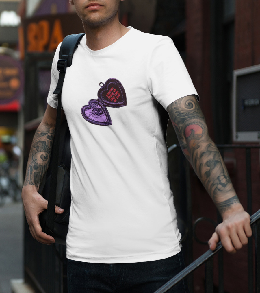 Sweetest Things On This Side Of Hell Broken Heart Pendant T-Shirt
