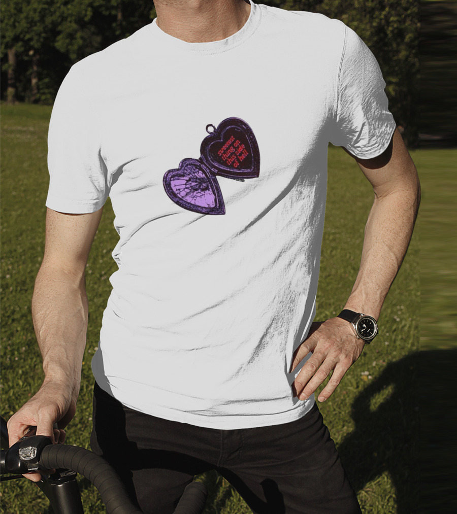 Sweetest Things On This Side Of Hell Broken Heart Pendant T-Shirt