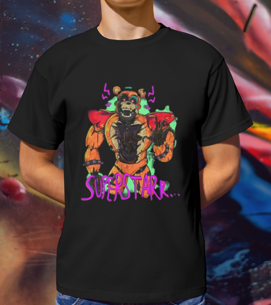 Superstar Himbo In Limbo Shattered Glamrock Freddy T-Shirt