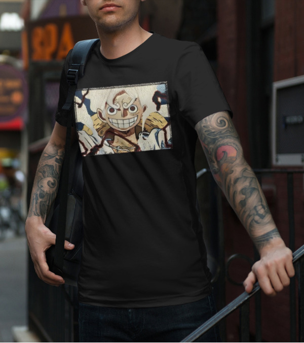 Max Holloway Gear 5 Luffy One Piece Anime Character T-Shirt