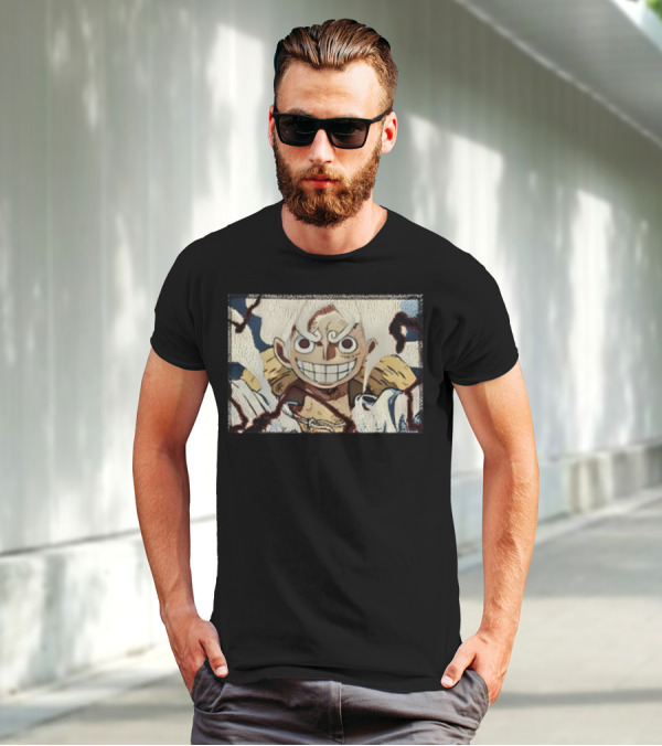 Max Holloway Gear 5 Luffy One Piece Anime Character T-Shirt