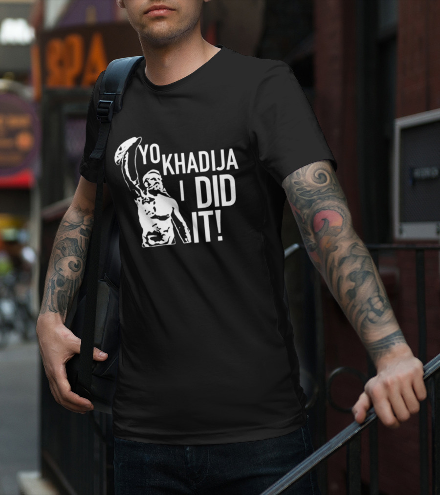 Sami Zayn's Yo Khadija I Did It Rocky Balboa T-Shirt
