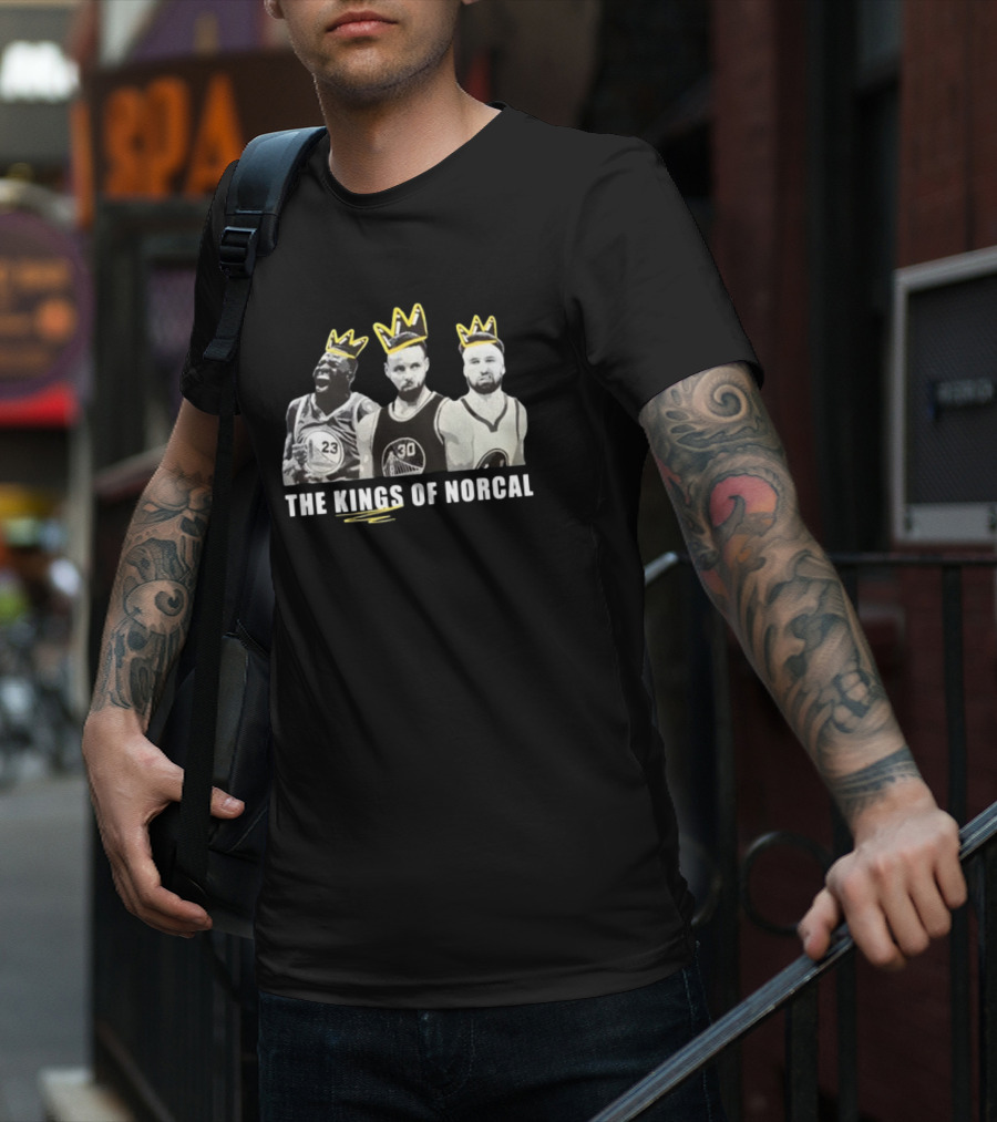 The Kings Of Norcal Warriors Trio With Yellow Crowns T-Shirt